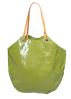 JACK GOMME, shiny coated linen shoulder bag FLORES 