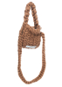 HOPE MACAULAY, Chocolate Crossbody Colossal Knit Bag