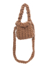 HOPE MACAULAY, Chocolate Crossbody Colossal Knit Bag