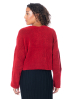 La Vaca Loca, short sweater in merino wool mix INERTE