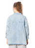 HENRY CHRIST, wide denim blouse with a small collar