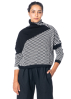 Knit Knit, short sweater with turtleneck and pattern K18