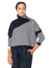 Knit Knit, kurzer Pullover mit Rollkragen und Muster K18