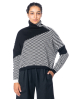 Knit Knit, kurzer Pullover mit Rollkragen und Muster K18