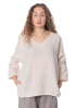 HENRY CHRIST, Langarm-Shirt mit V-Ausschnitt