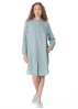 HENRY CHRIST, langes Blusenkleid aus Leinen