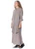 HENRY CHRIST, langes Blusenkleid aus Leinen