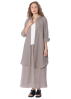 HENRY CHRIST, langes Blusenkleid aus Leinen