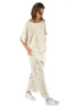 RUNDHOLZ, linen pants with shimmer effect 1251170101