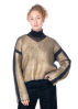 annette görtz, sweater LUCKY in crumble golden effect