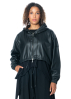 LA HAINE INSIDE US, faux leather jacket with drawstring 4Z LW689