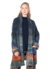 F Cashmere, hand knitted cardigan with shawl collar 