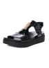 arche, comfortable leather sandal MYAHME with metallic detail