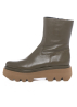 Paloma Barceló, platform boot OSIAN in olive