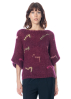 Atelier Basile, sweater PAULETTE Burgundy