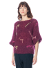 Atelier Basile, sweater PAULETTE Burgundy