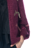Atelier Basile, cardigan PAULETTE Burgundy