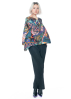 PLEATS PLEASE ISSEY MIYAKE, Bluse mit aufwendigem Schnitt SNOWRUNNER DARK