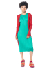 PLEATS PLEASE ISSEY MIYAKE, komfortables Kleid MAY in Grün