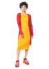 PLEATS PLEASE ISSEY MIYAKE, convenient dress MAY in orange
