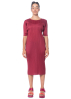 PLEATS PLEASE ISSEY MIYAKE, convenient dress MAY in bordeaux