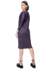 PLEATS PLEASE ISSEY MIYAKE, balloon sleeve dress NOVEMBER dark purple