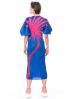 PLEATS PLEASE ISSEY MIYAKE, kimono-style dress ICE DESERT