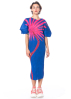 PLEATS PLEASE ISSEY MIYAKE, kimono-style dress ICE DESERT