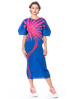 PLEATS PLEASE ISSEY MIYAKE, kimono-style dress ICE DESERT