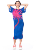 PLEATS PLEASE ISSEY MIYAKE, kimono-style dress ICE DESERT