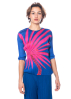 PLEATS PLEASE ISSEY MIYAKE, Shirt mit halblangem Arm ICE DESERT