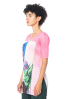PLEATS PLEASE ISSEY MIYAKE, buntes Tunikashirt TROPICAL WINTER