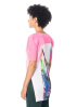 PLEATS PLEASE ISSEY MIYAKE, buntes Tunikashirt TROPICAL WINTER
