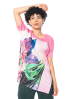 PLEATS PLEASE ISSEY MIYAKE, buntes Tunikashirt TROPICAL WINTER