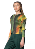 PLEATS PLEASE ISSEY MIYAKE, bunter Blouson TURNIP & SPINACH in Spinat
