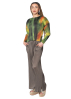 PLEATS PLEASE ISSEY MIYAKE, cropped trousers MARCH in khaki