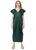 PLEATS PLEASE ISSEY MIYAKE, midi dress MARCH in dark green