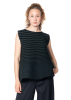 PLEATS PLEASE ISSEY MIYAKE, ärmelloses Top BOUNCE KNIT charcoal