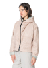 KIMONORAIN, padded rain jacket with recycled polyester rose