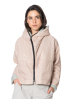 KIMONORAIN, padded rain jacket with recycled polyester rose