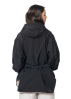 KIMONORAIN, water resistant jacket with hood and belt in black 