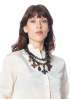 YAEL NADIV, double-strand buffalo horn choker SANDRA