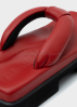 SINOBI, orthopädische Sandale Geta mit doppelter Sohle red