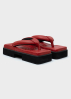 SINOBI, orthopädische Sandale Geta mit doppelter Sohle red