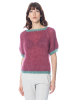 Atelier Basile, short-sleeved sweater TOPPY Currant