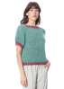 Atelier Basile, short-sleeved sweater TOPPY Meadow Green