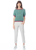 Atelier Basile, short-sleeved sweater TOPPY Meadow Green