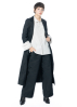 KATHARINA HOVMAN, elegant pinstripe coat 245632