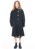 annette görtz, long and elegant organic wool coat Vivie 