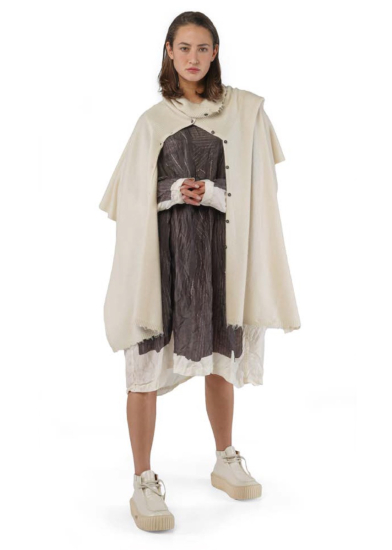 RUNDHOLZ, soft flowing tunic with panel print 2251471909